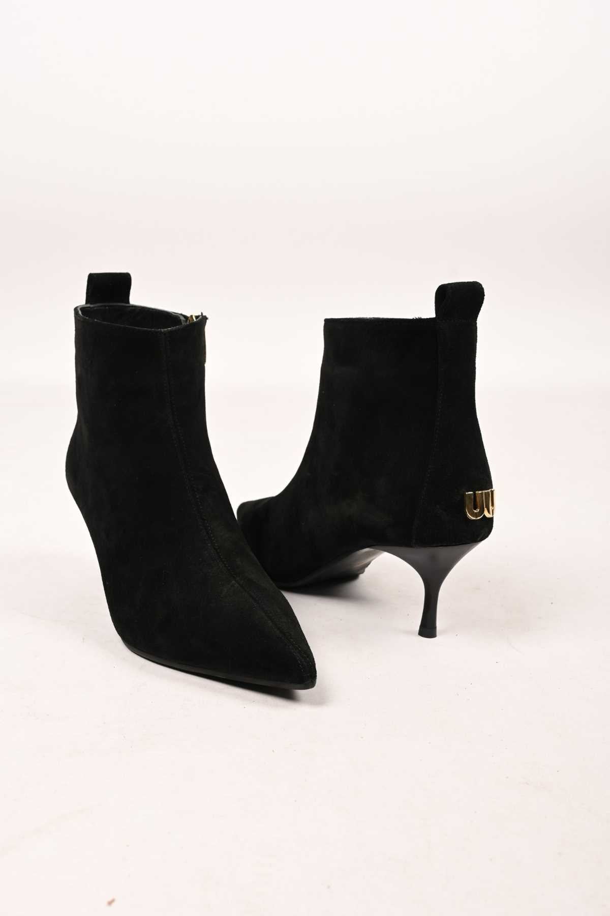 Bestello Slip-On Zip-Up Genuine Leather Boots with Neolite Sole and Slim Heel 337-2308 Women's Boots
