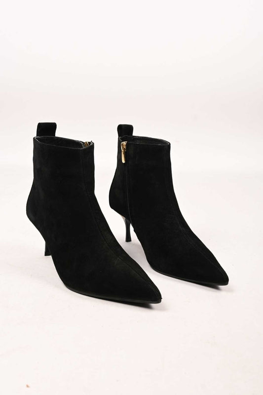 Bestello Slip-On Zip-Up Genuine Leather Boots with Neolite Sole and Slim Heel 337-2308 Women's Boots