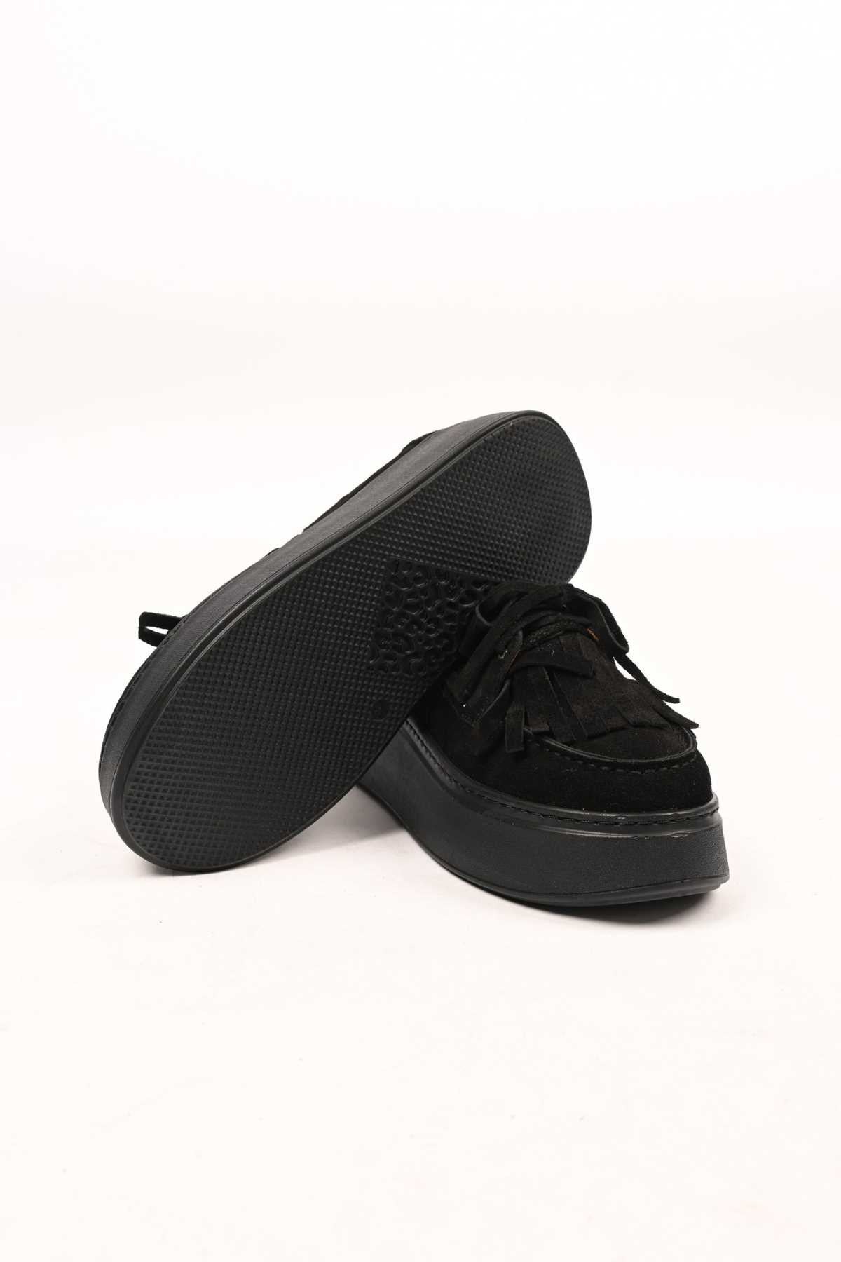 Bestello Slip-On Tassel Genuine Leather Casual Women's Shoes with Poly Sole 334-7877-35 Women's Shoes