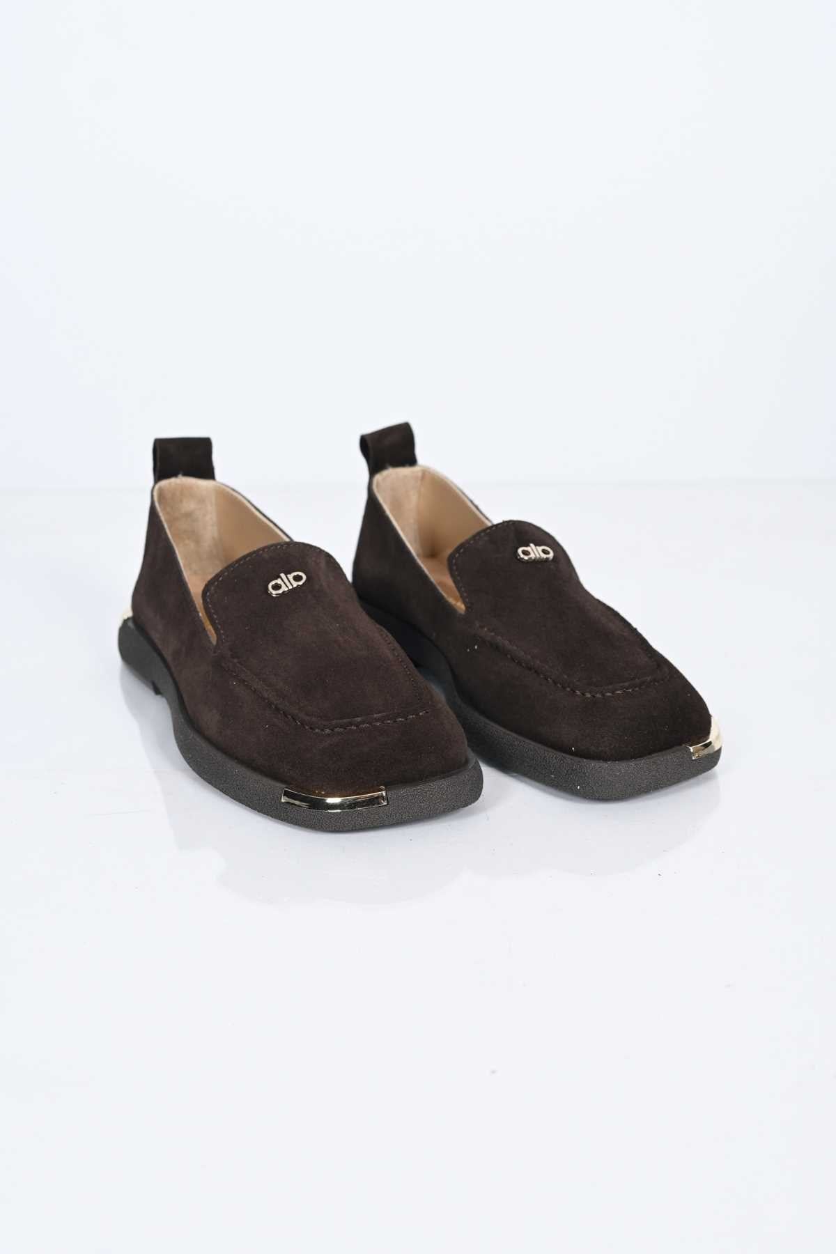 Bestello Slip-On Loafer with Buckle Detail, Thermo Sole, Genuine Leather, 338-7086 Women's Shoes