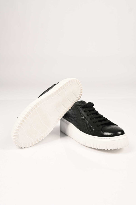 Bestello Lace-Up EVA Sole Genuine Leather Sneakers 101-4406-01 Women's Shoes