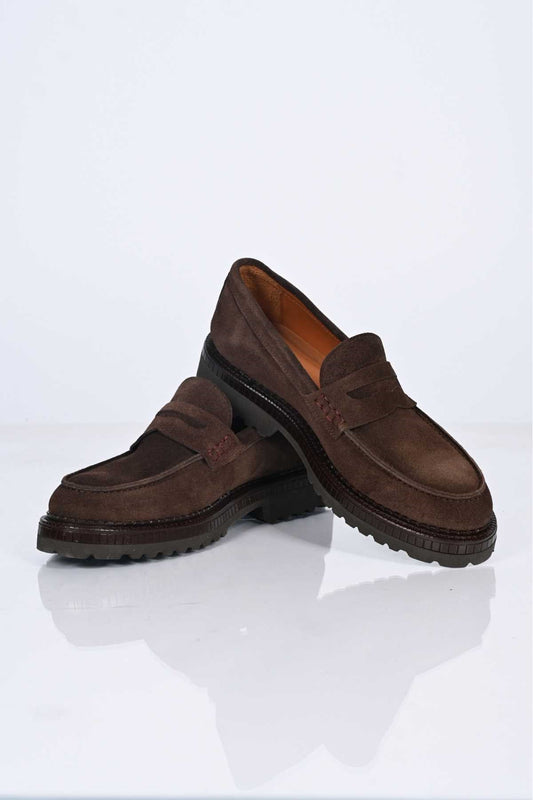 Bestello Slip-On Genuine Leather Loafers with EVA Sole 174-802 Men's Shoes