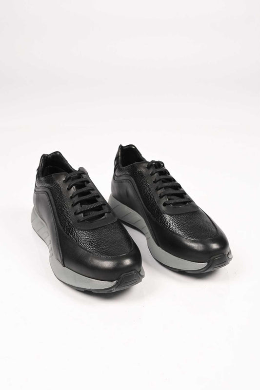 Bestello Lace-Up Genuine Leather Sneakers with EVA Sole 172-64156 Men's Shoes