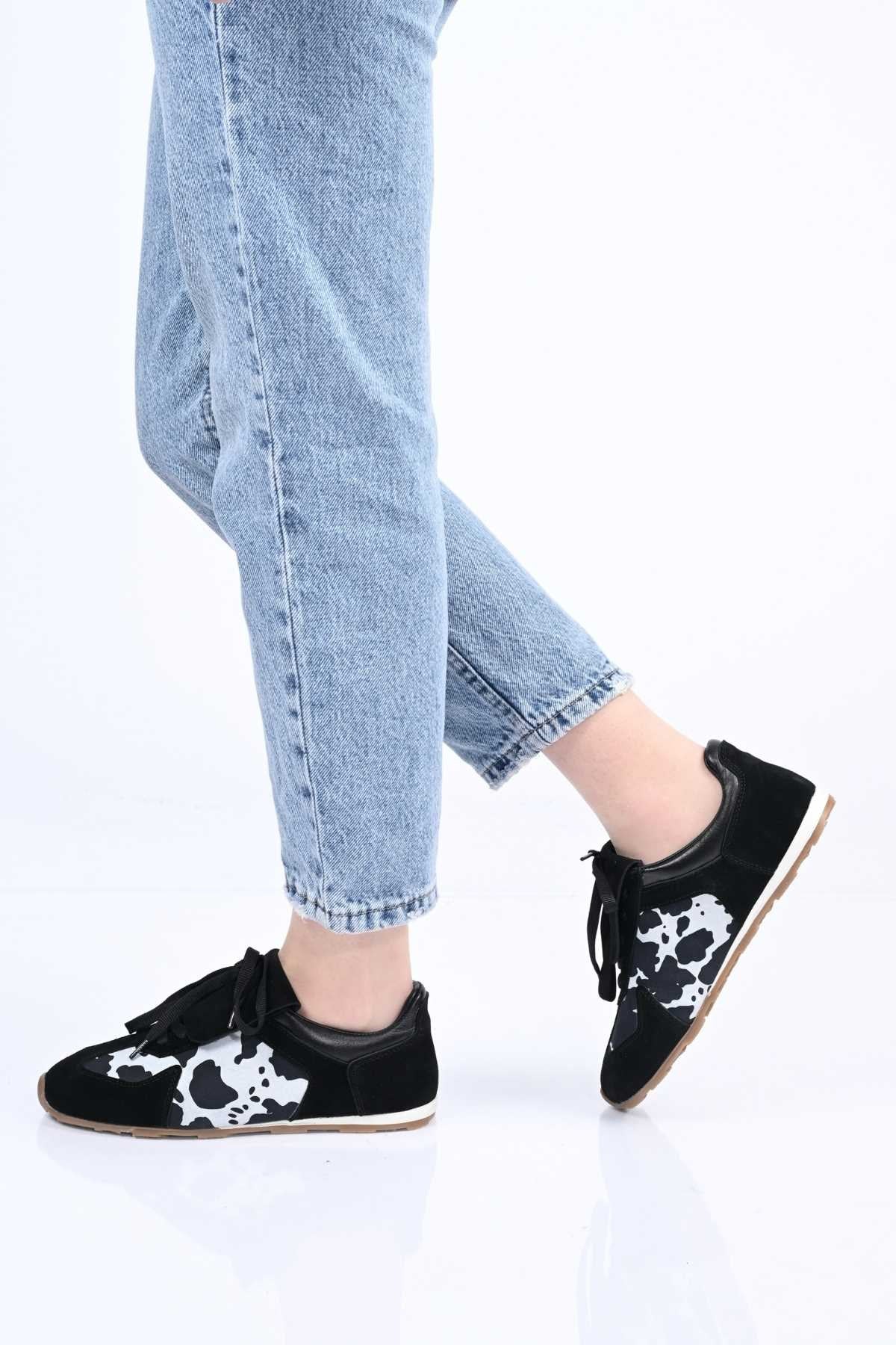 Bestello Lace-Up Genuine Leather Sneakers with Thermo Sole 341-0449 Women's Shoes