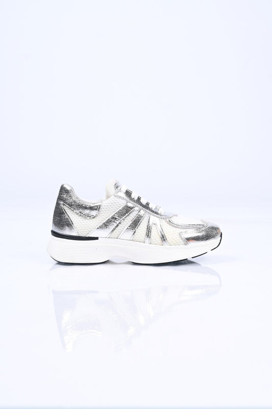 Bestello Lace-Up Thermo Sole Textile Genuine Leather Sneakers 338-7106 Women's Shoes