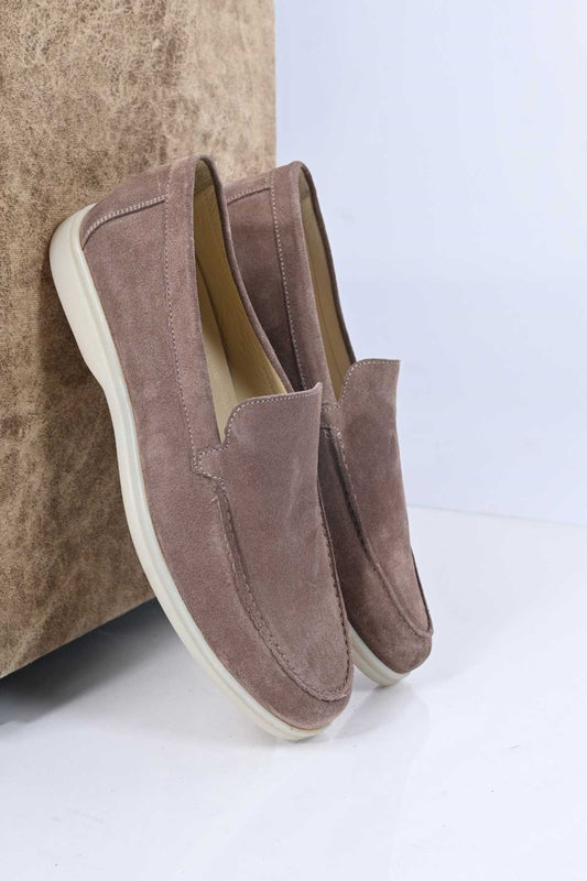 Bestello Slip-On Genuine Leather Loafers with Rubber Sole 333-216 Men's Shoes
