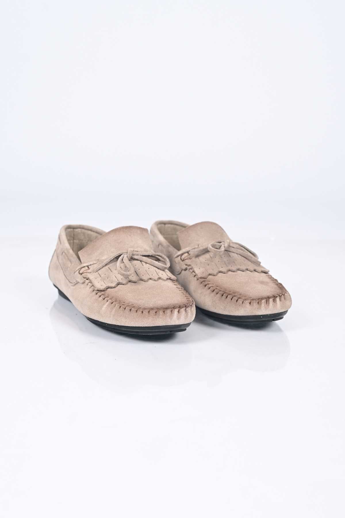 Bestello Slip-On Loafer with Bow, Genuine Leather, Polyurethane Sole, Men's Shoes 028-2065