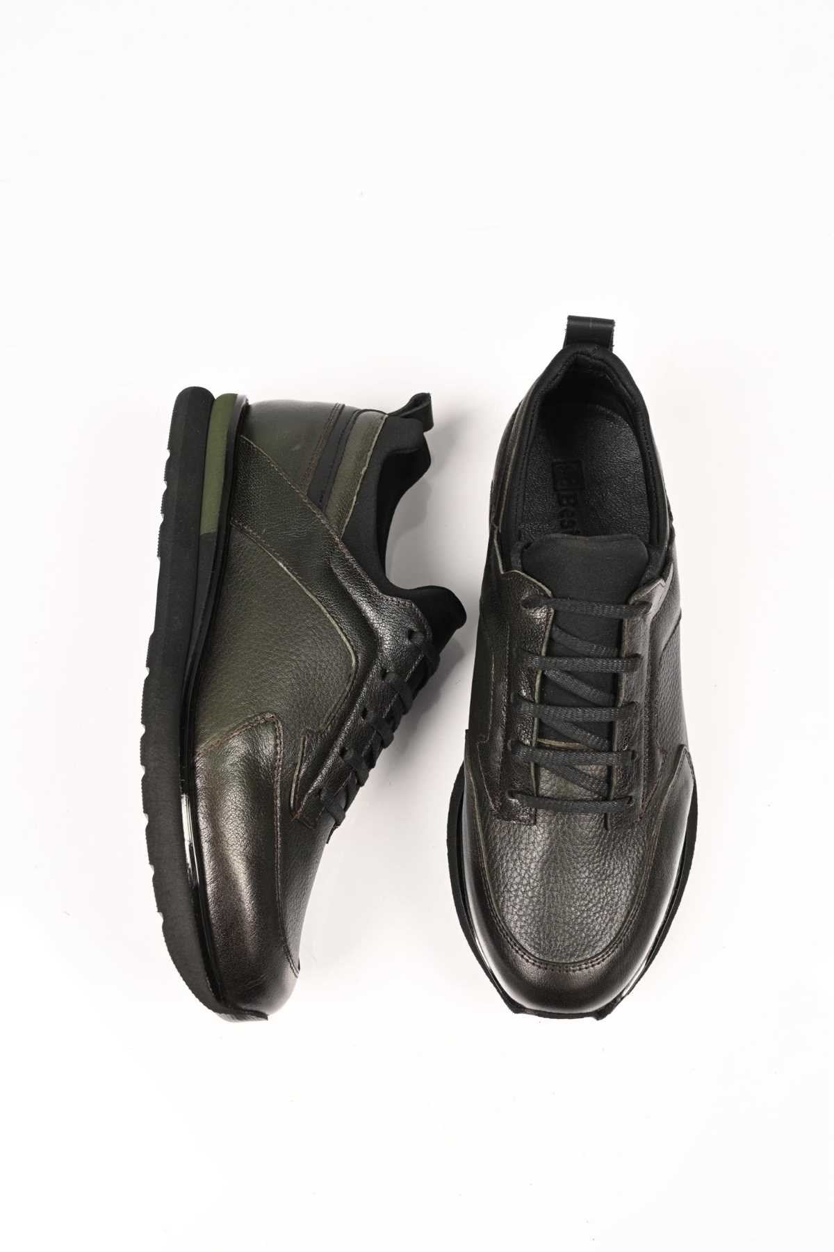 Bestello Lace-Up Genuine Leather Casual Men's Shoes with EVA Sole 172-64190
