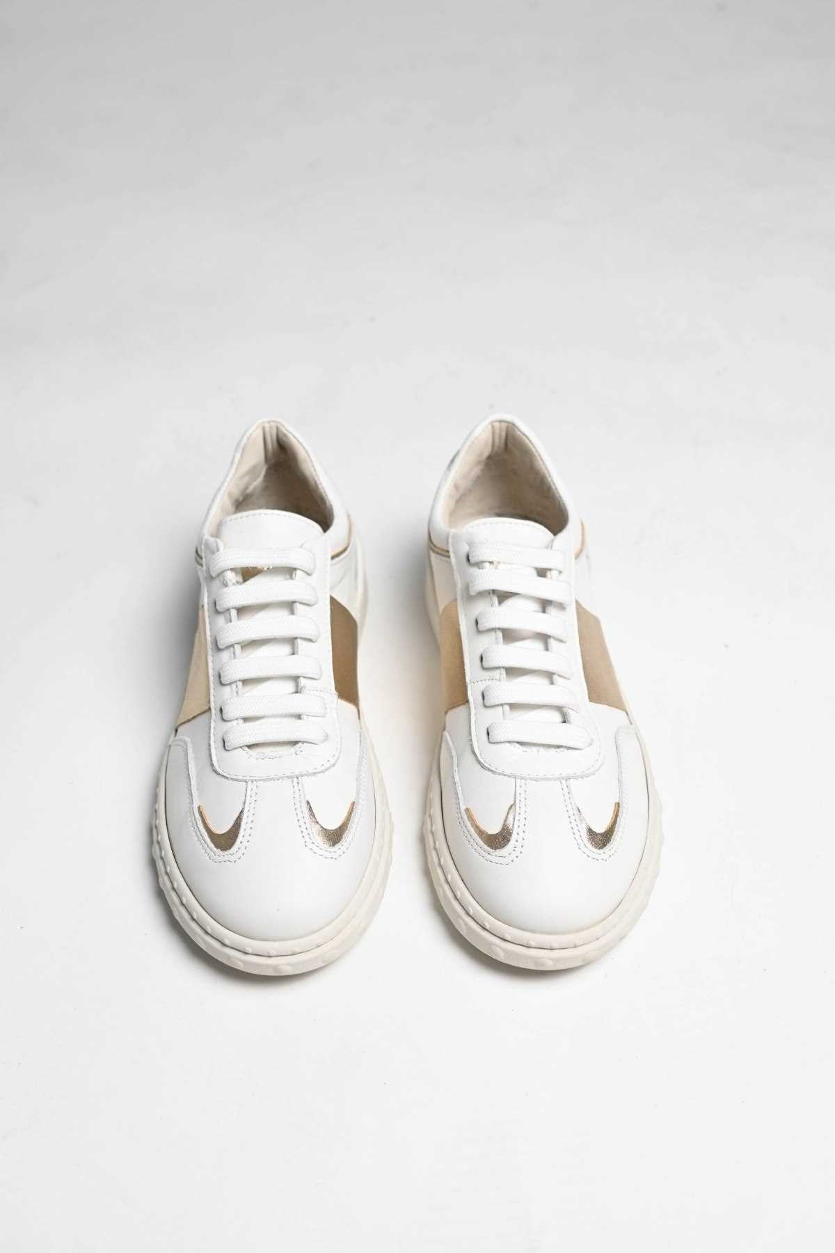 Bestello Women's Lace-Up Rubber-Soled Sneakers 101-GUMK-01 Women's Shoes