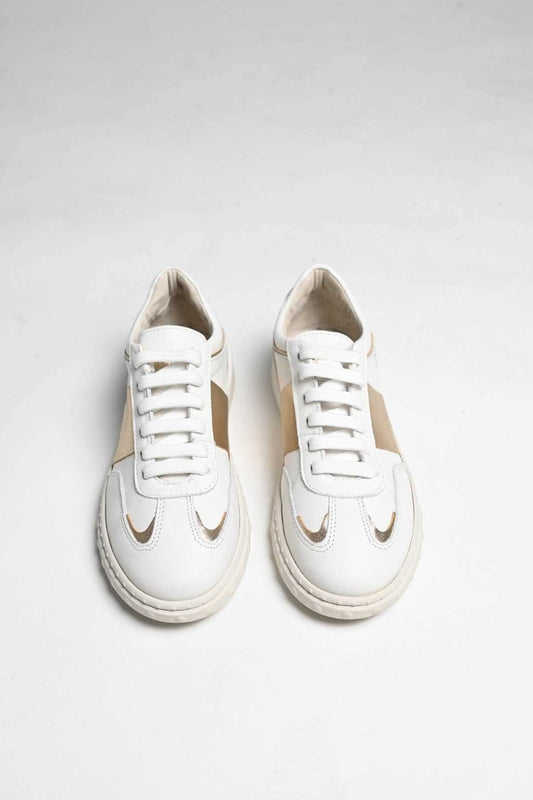 Bestello Women's Lace-Up Rubber-Soled Sneakers 101-GUMK-01 Women's Shoes