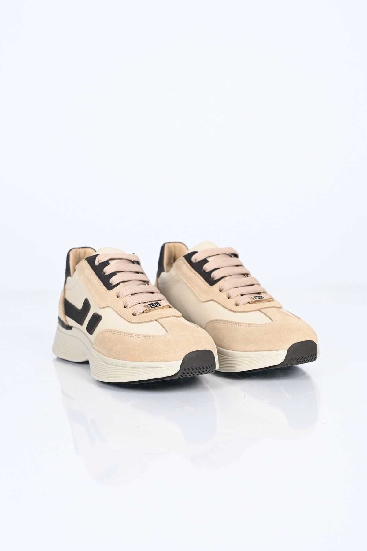 Bestello Lace-Up Genuine Leather Sneakers with Thermo Sole 338-7102 Women's Shoes