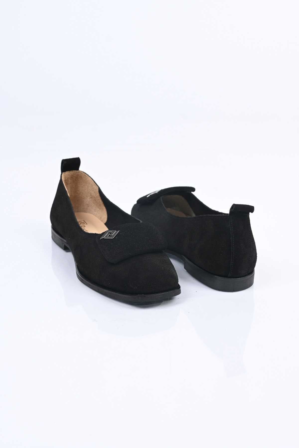Bestello Genuine Leather Ballet Flats with Buckle, Laceless, Jurdan Sole 343-089-110 Women's Shoes