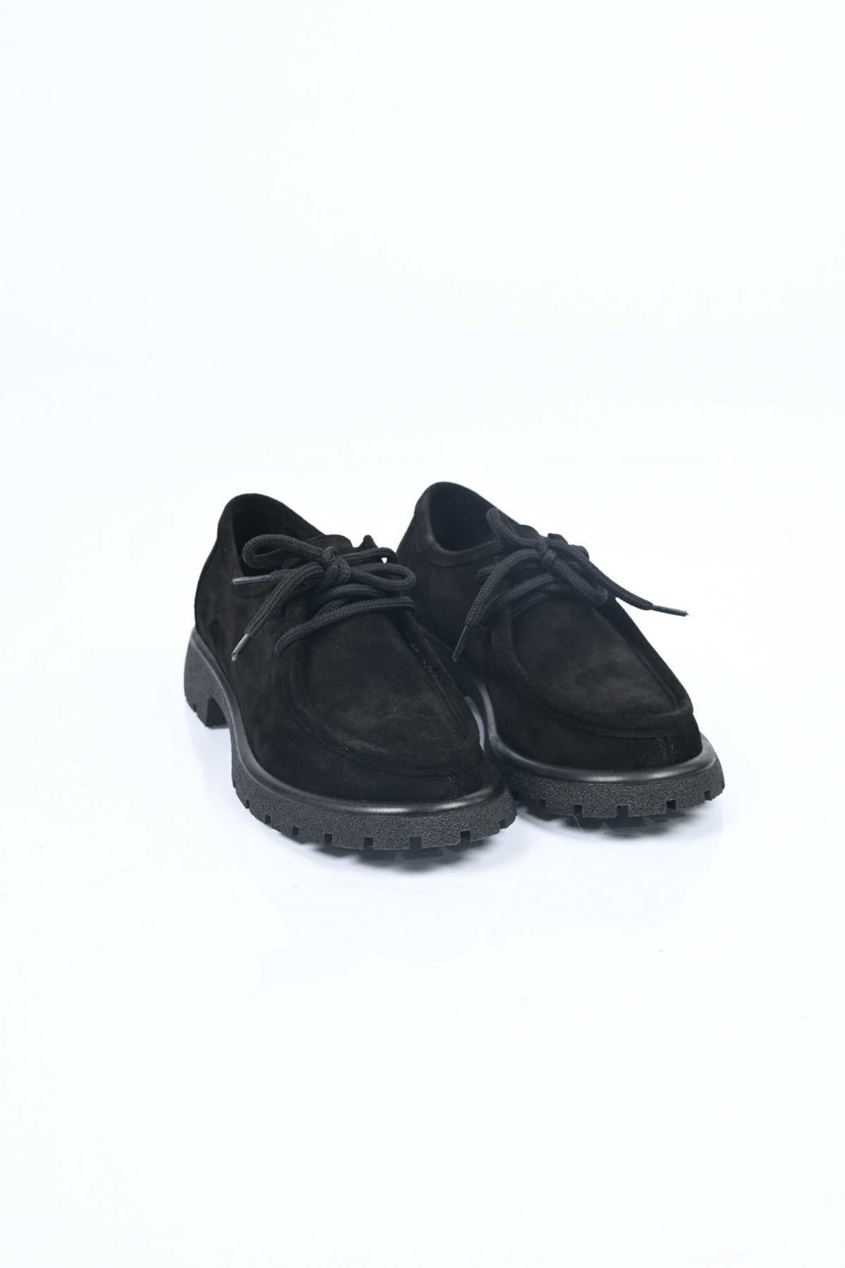 Bestello Lace-Up Genuine Leather Loafers with Thermo Sole 345-4247 Women's Shoes