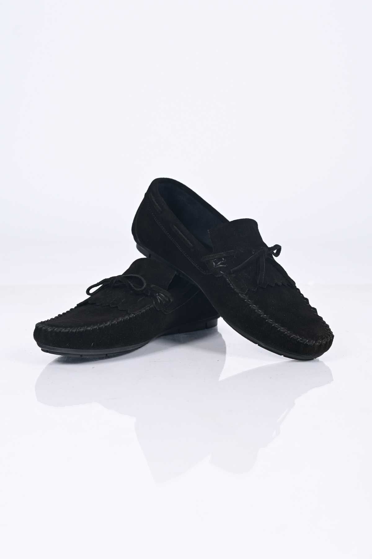 Bestello Slip-On Loafer with Bow, Genuine Leather, Polyurethane Sole, Men's Shoes 028-2065