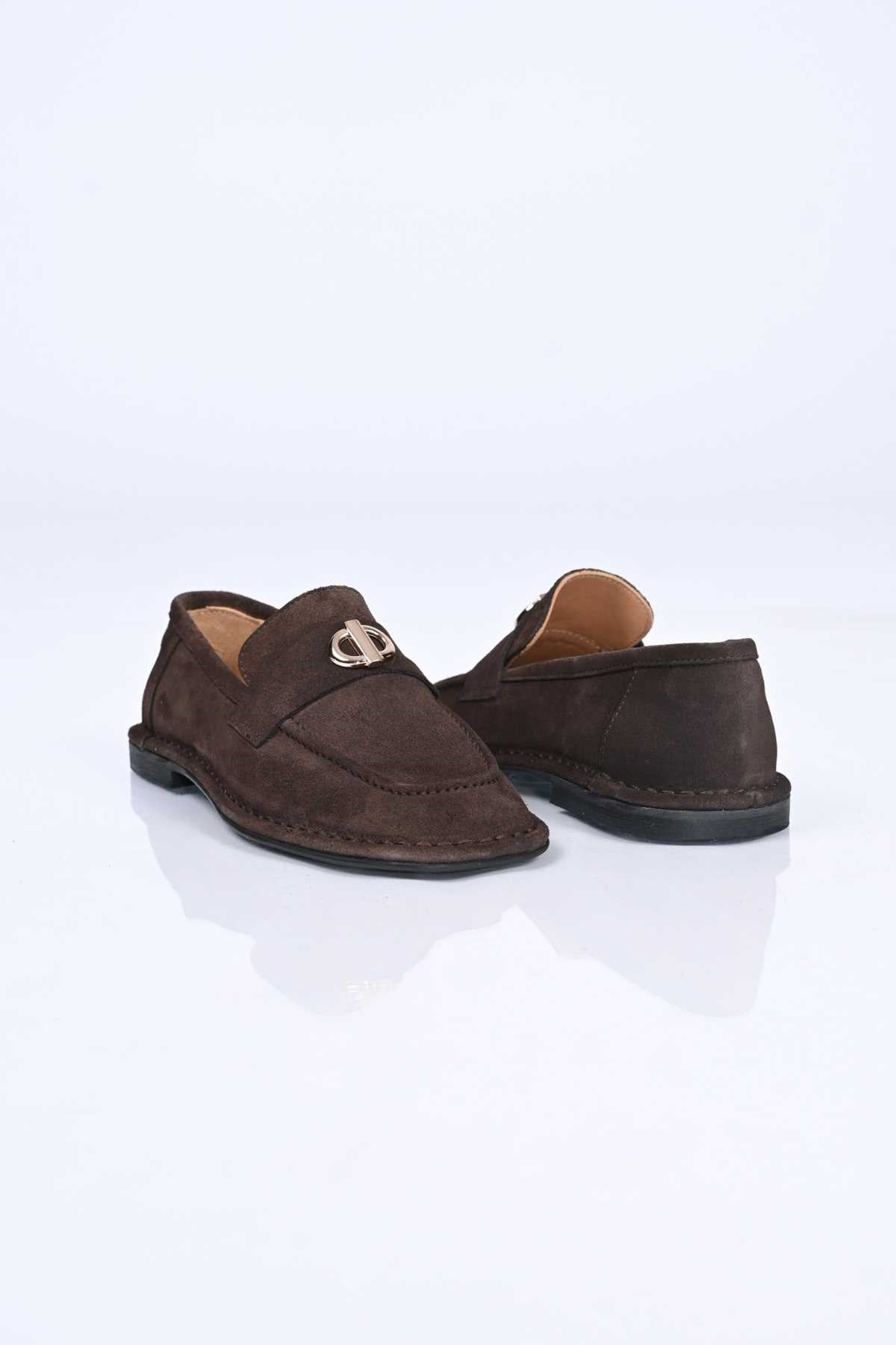Bestello Genuine Leather Loafer with Buckle, Slip-On, Thermo Sole 332-25518 Women's Shoes