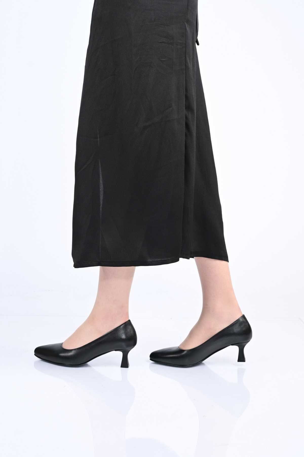 Bestello Genuine Leather Slip-On Shoes with Neolite Sole and Thin Heel 342-538 Women's Shoes