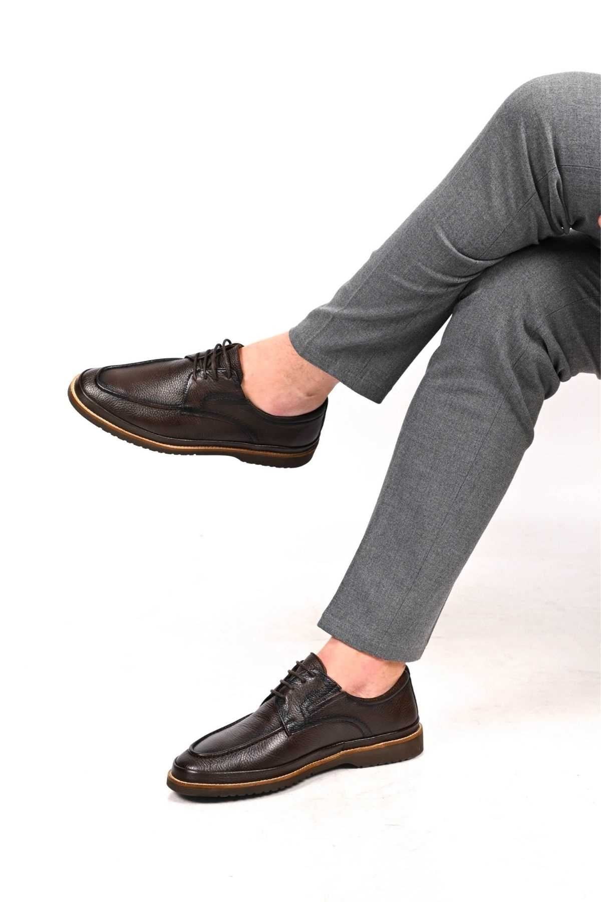Bestello Lace-Up Genuine Leather Casual Shoes with EVA Sole 333-04 Men's Shoes