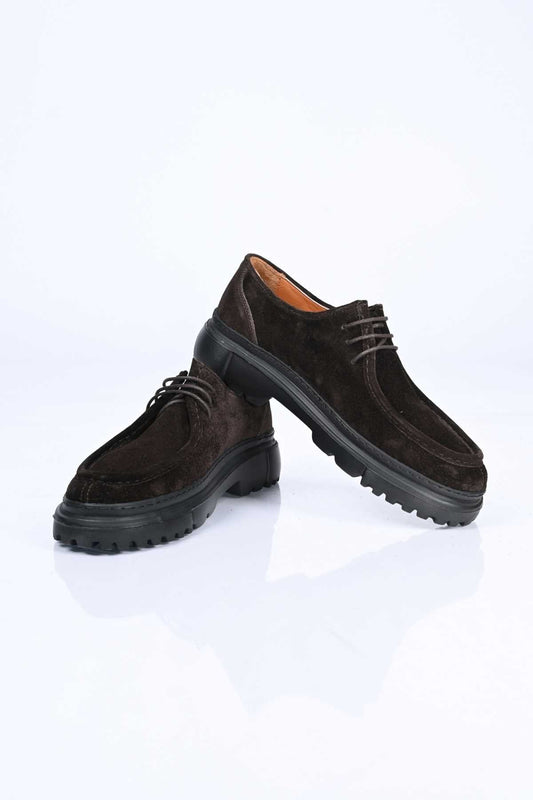 Bestello Lace-Up Genuine Leather Casual Men's Shoes with EVA Sole 179-100