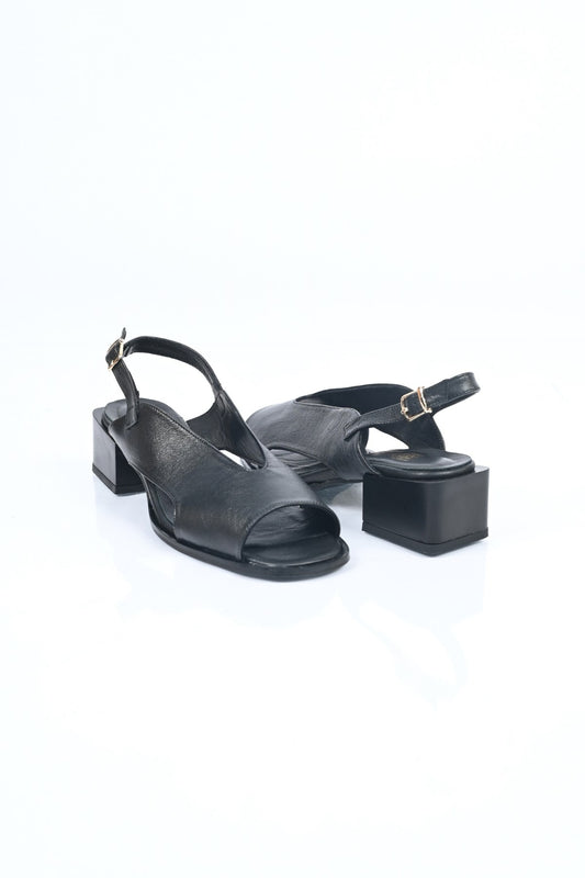 Bestello Genuine Leather Sandals with Strapless Belt Detail and Jurdan Sole 342-172 Women's Sandals