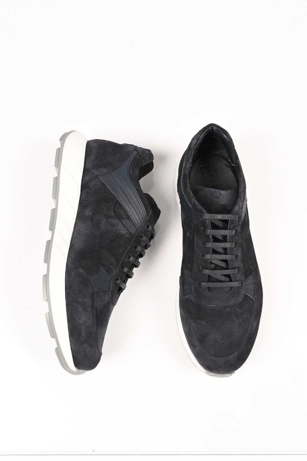 Bestello Lace-Up Genuine Leather Sneakers with EVA Sole 172-64198 Men's Shoes