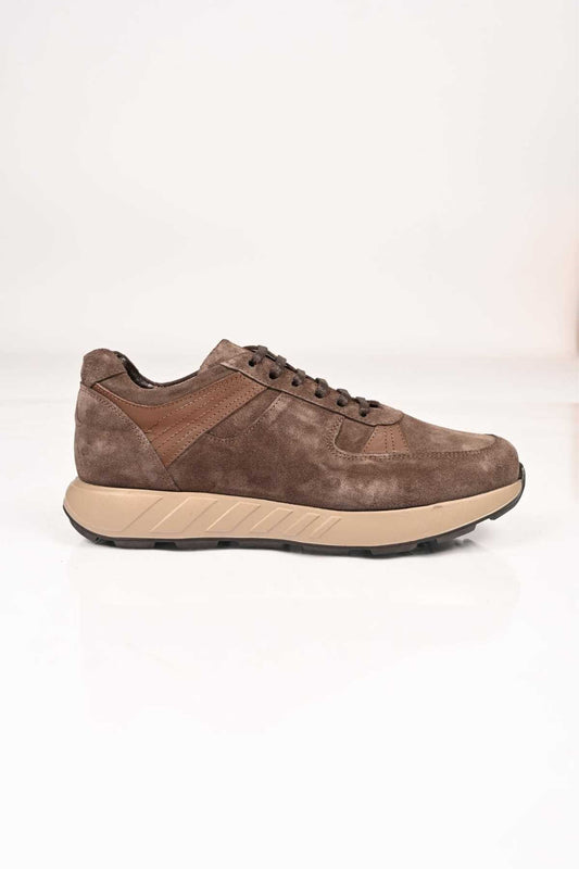 Bestello Lace-Up Genuine Leather Sneakers with EVA Sole 172-64198 Men's Shoes