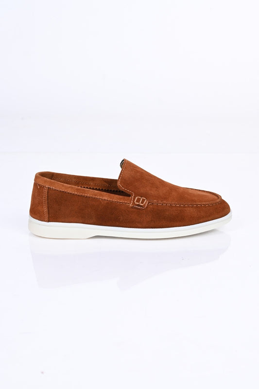 Bestello Slip-On Genuine Leather Loafers with Rubber Sole 028-2000 Men's Shoes