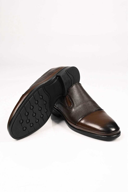 Bestello Slip-On Genuine Leather Comfort Shoes with Rubber Sole 333-1948 Men's Shoes