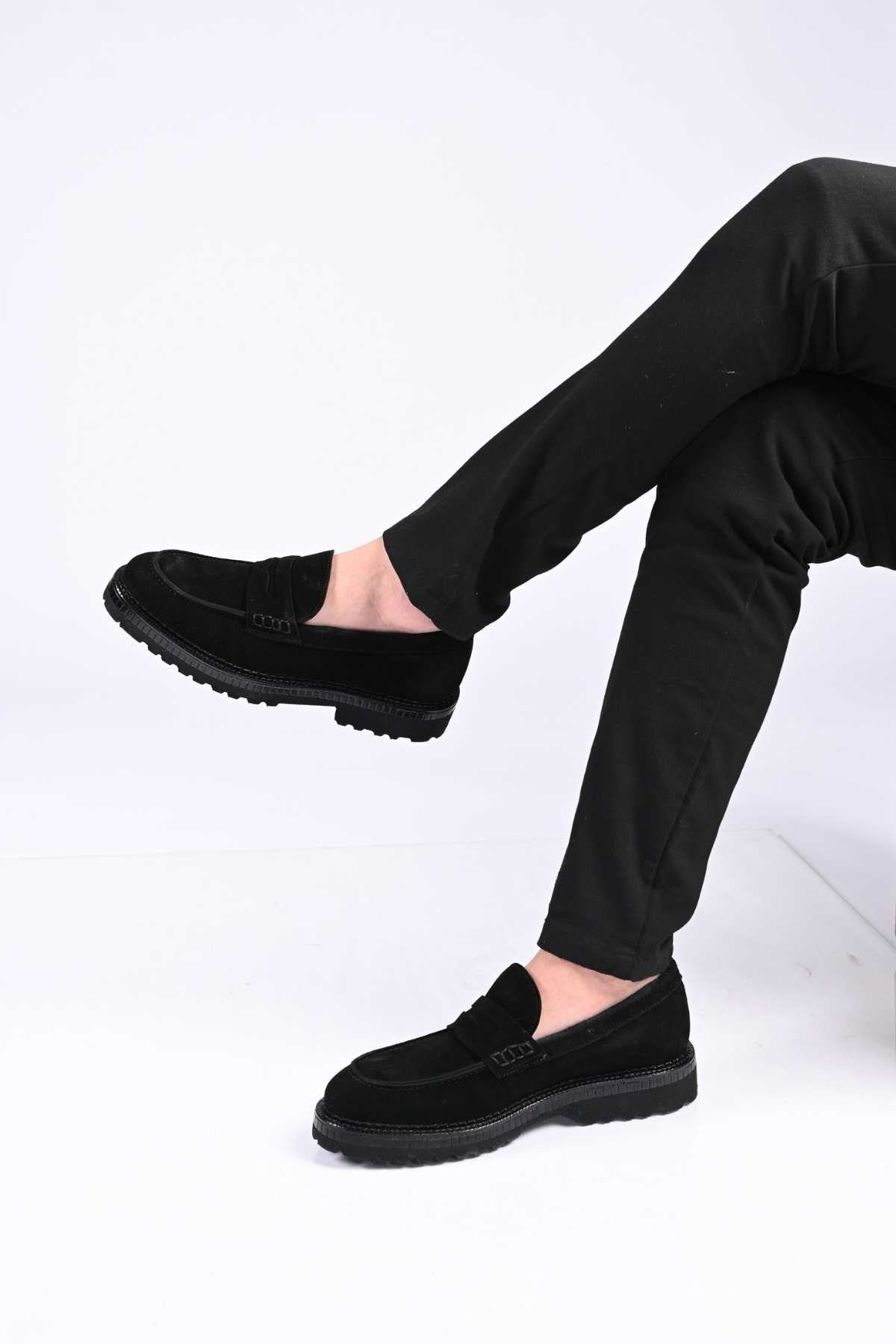 Bestello Slip-On Genuine Leather Loafers with EVA Sole 174-802 Men's Shoes