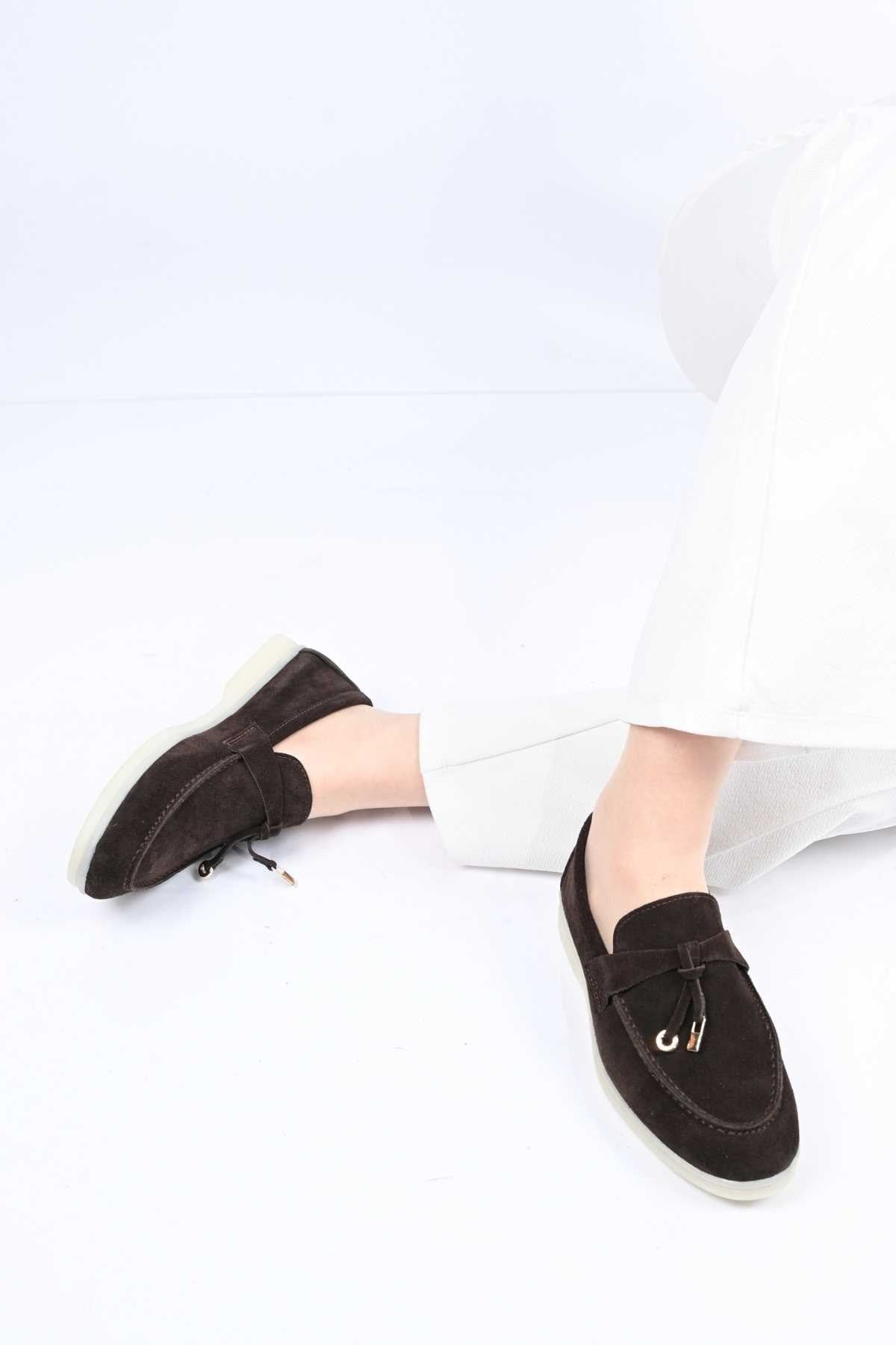 Bestello Slip-On Loafer with Tassel Detail, Rubber Sole, Genuine Leather, 343-166-034 Women's Shoes