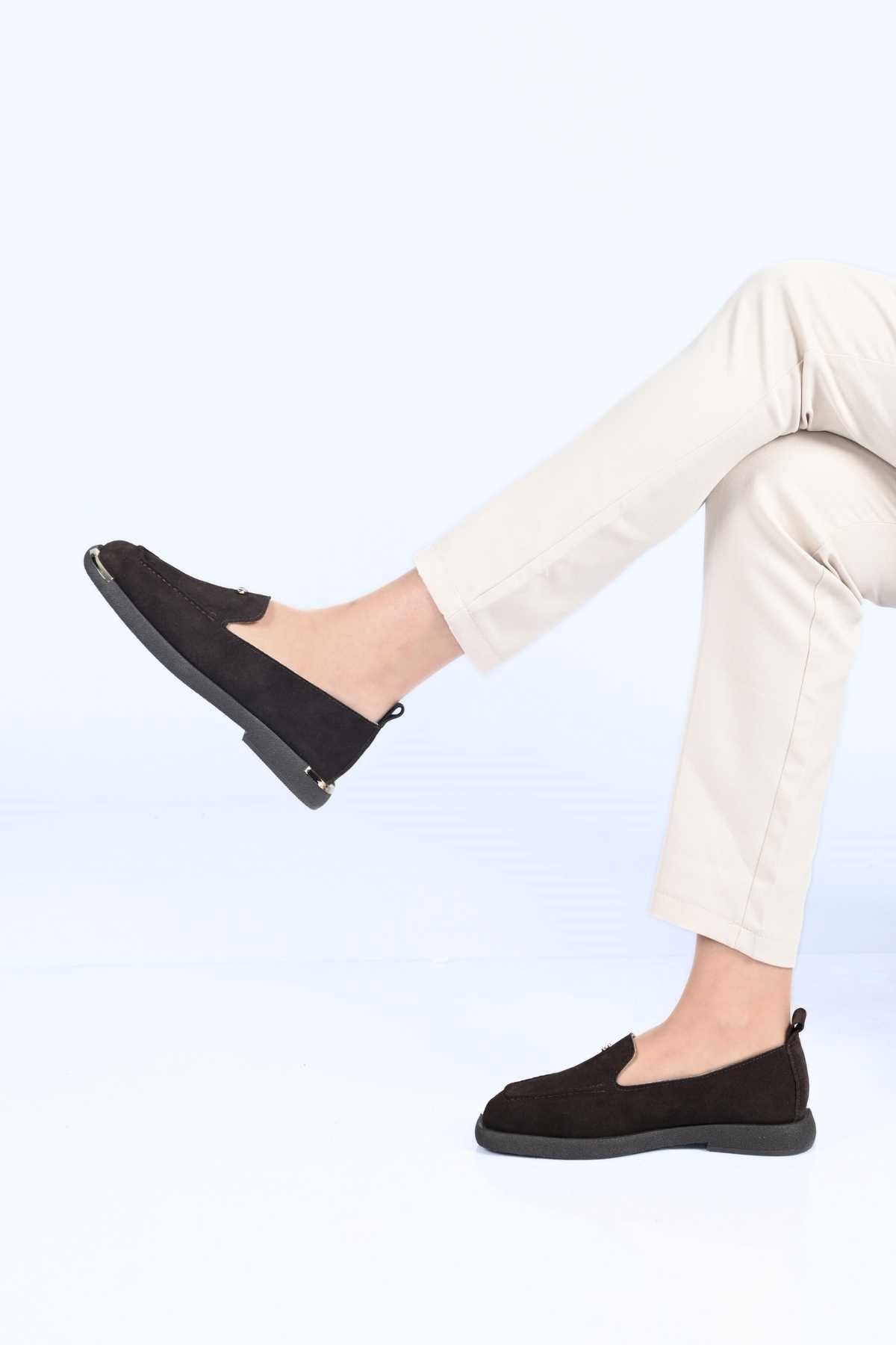 Bestello Slip-On Loafer with Buckle Detail, Thermo Sole, Genuine Leather, 338-7086 Women's Shoes