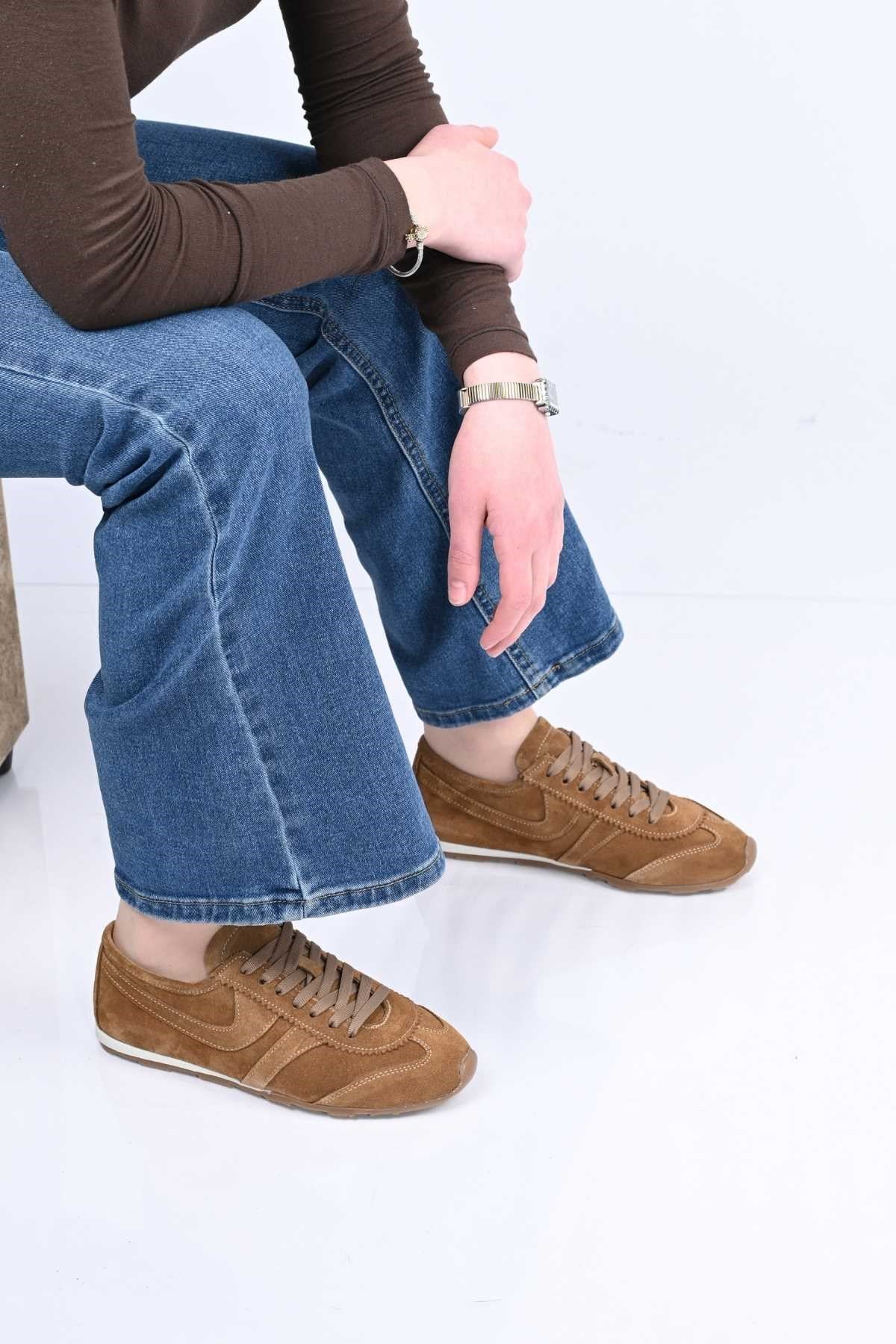 Bestello Lace-Up Genuine Leather Sneakers with Thermo Sole 341-0135 Women's Shoes