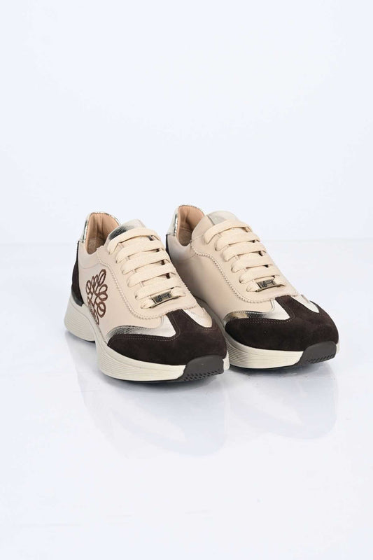 Bestello Lace-Up Genuine Leather Sneakers with Thermo Sole 338-7109 Women's Shoes