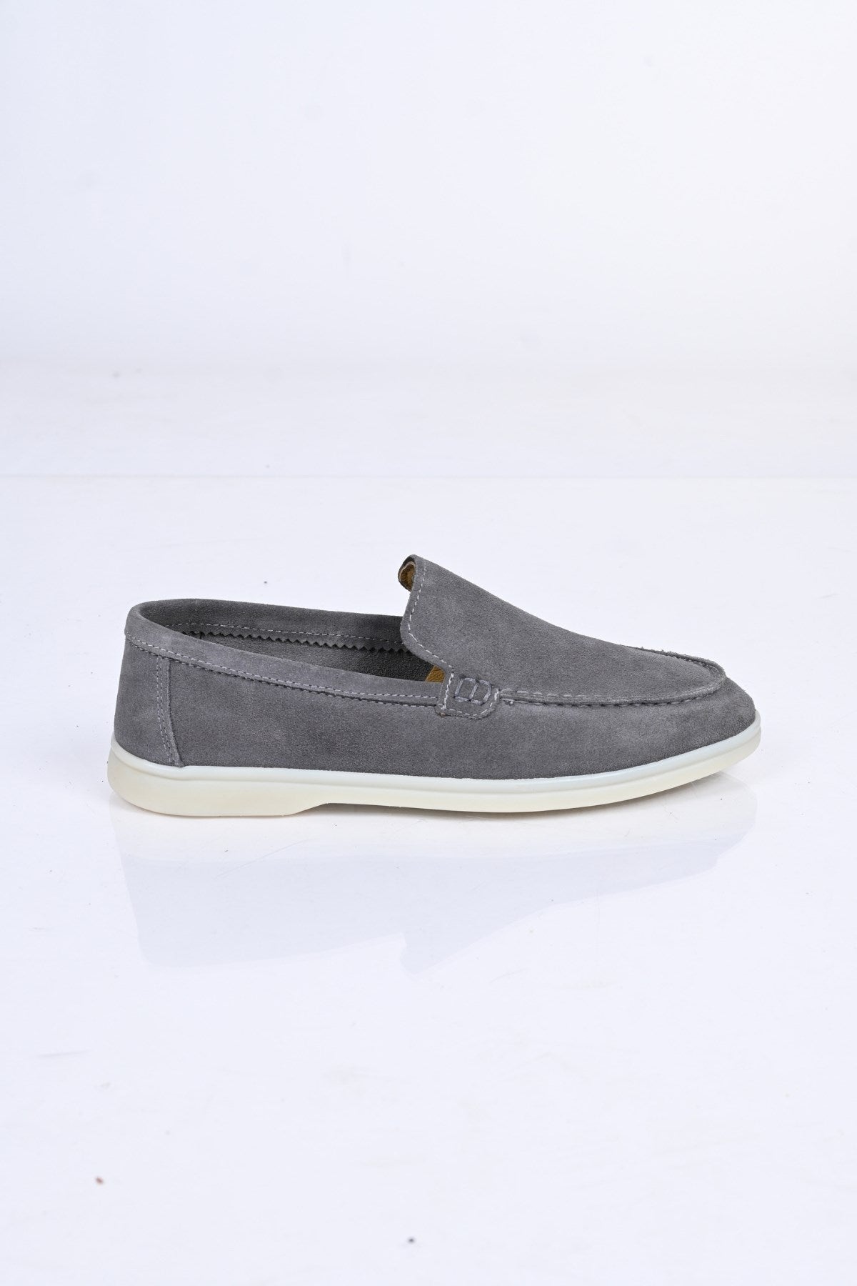 Bestello Slip-On Genuine Leather Loafers with Rubber Sole 028-2000 Men's Shoes