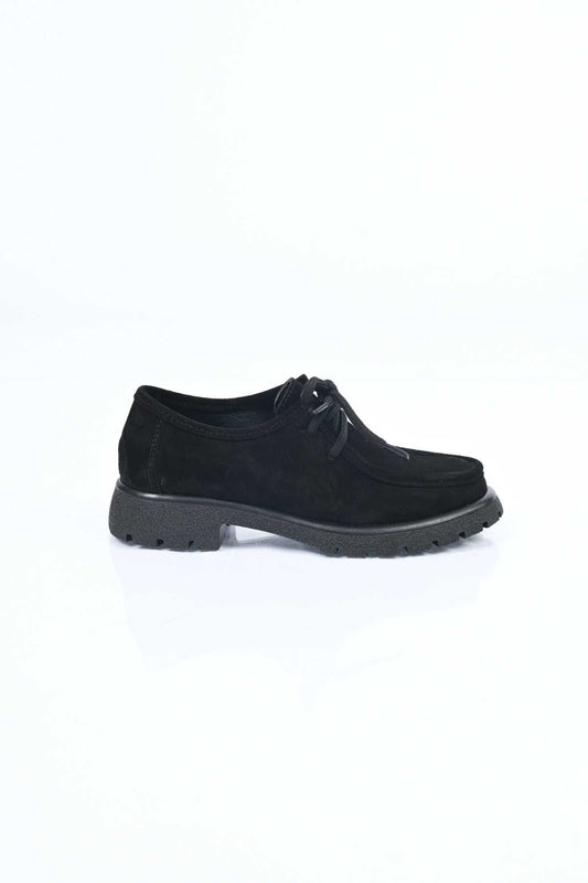 Bestello Lace-Up Genuine Leather Loafers with Thermo Sole 345-4247 Women's Shoes