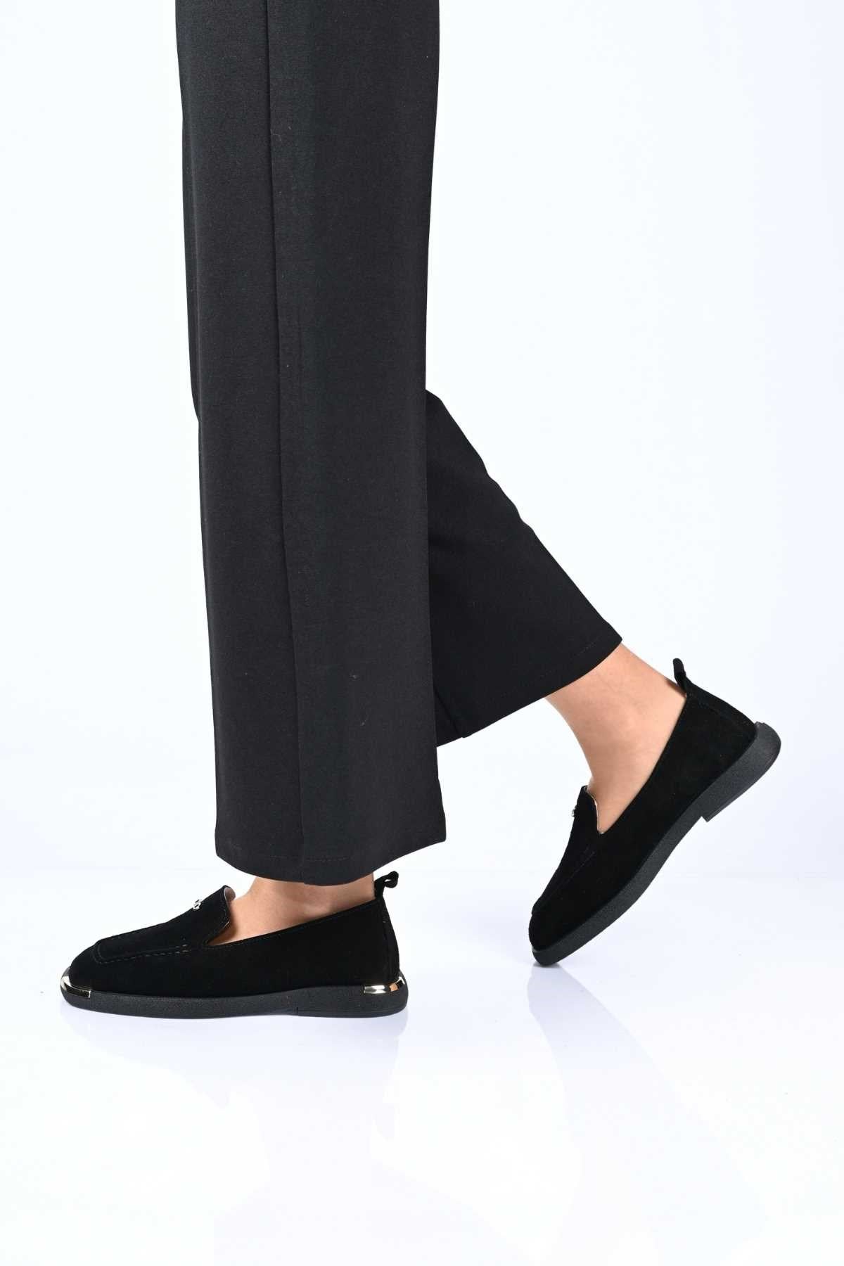 Bestello Slip-On Loafer with Buckle Detail, Thermo Sole, Genuine Leather, 338-7086 Women's Shoes