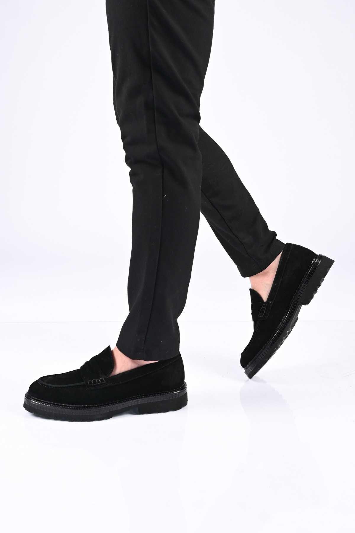 Bestello Slip-On Genuine Leather Loafers with EVA Sole 174-802 Men's Shoes