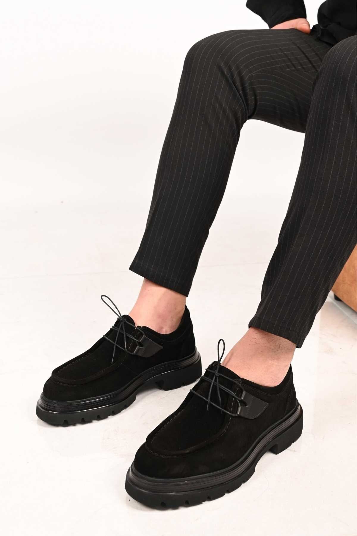 Bestello Lace-Up Genuine Leather Casual Men's Shoes with EVA Sole 172-64190