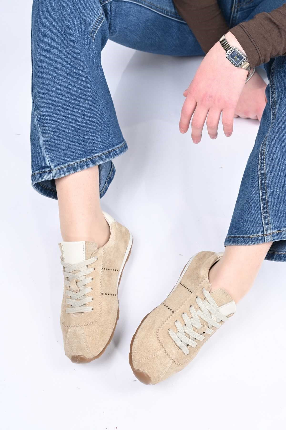 Bestello Lace-Up Genuine Leather Sneakers with Thermo Sole 341-0138 Women's Shoes
